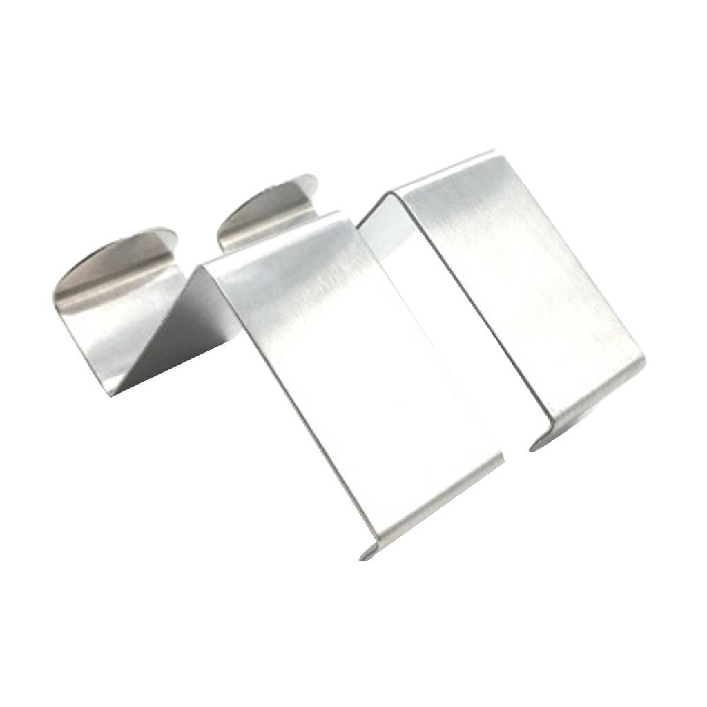 2Pcs/Set Multipurpose Stainless Steel Hooks Kitchen Cabinet Clothes Home Storage Hanger Bathroom Towel door Hooks to hang#50: 4PC