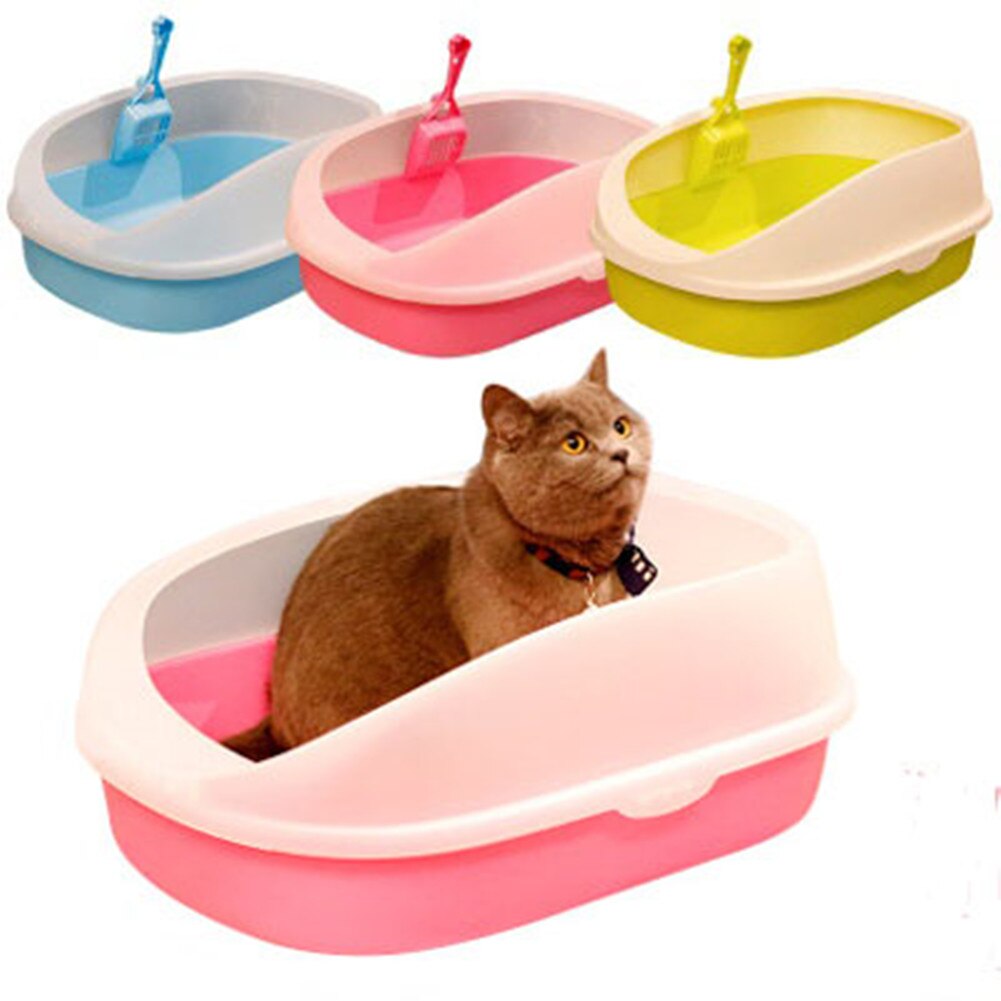 Caja de arena para perros y gatos, inodoro antisalpicaduras de peluche con pala, caja de arena para cachorros, Arenero de Interior para el hogar