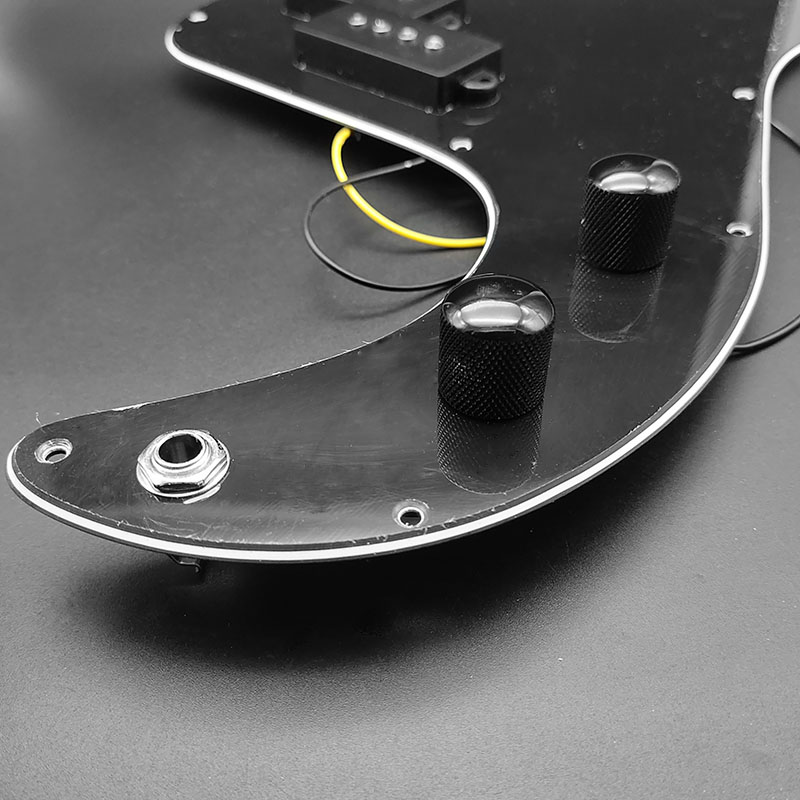 P Bass Prewired Loaded Pickguard Pickup for Precision Bass Guitar 3 Ply PB Pickups Black Electri Guitar Parts
