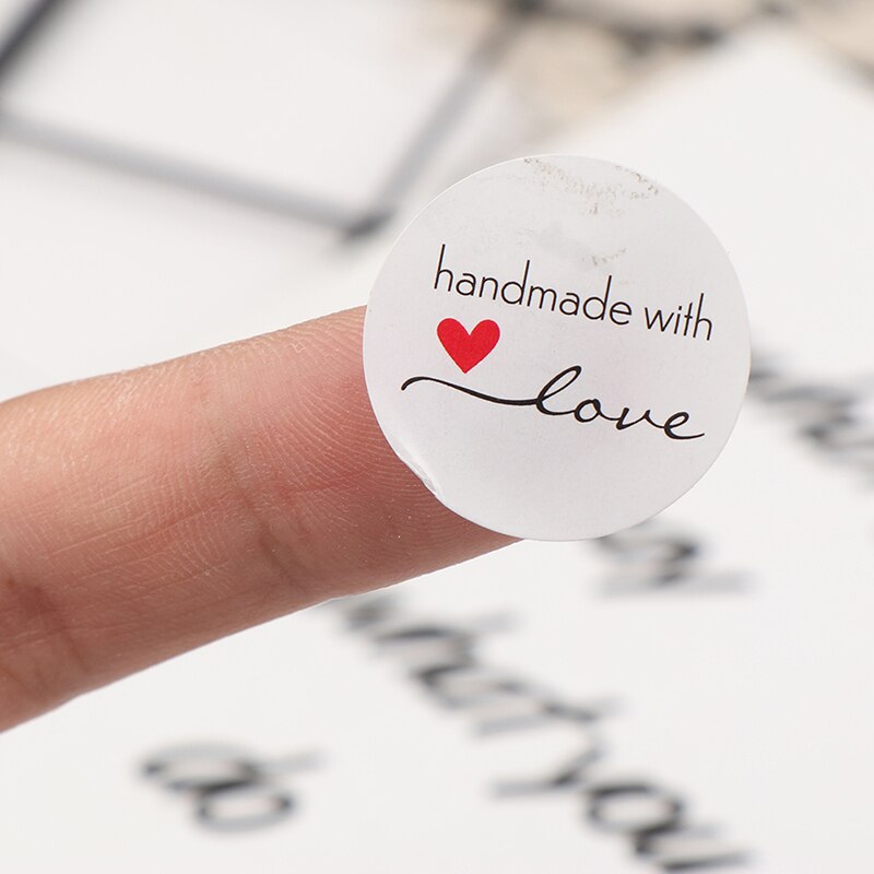 500Pcs/roll Thank You Sticker for seal label scrapbooking Kraft sticker Baking