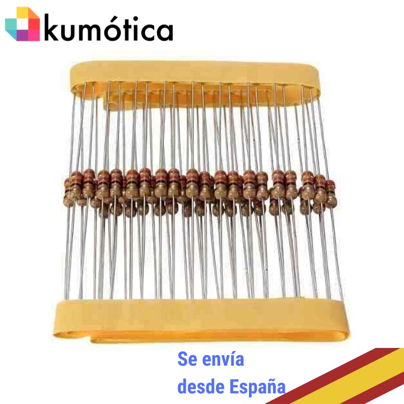 200 piezas Resistencia electrónica carbon 220 Ohm 1/4W para tus proyectos Arduino
