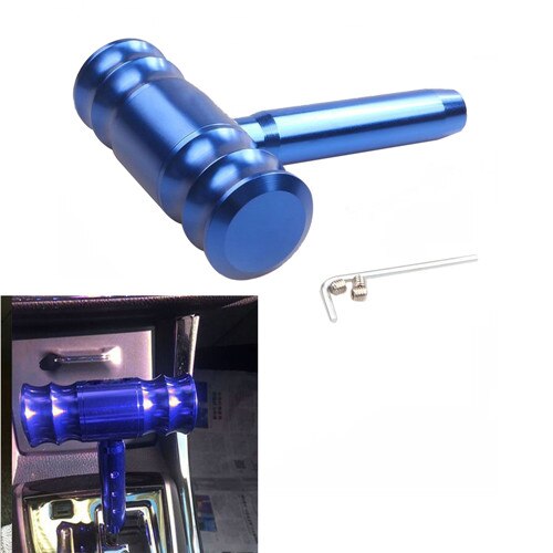 T-Handle Gear Shift Knob Handle Automatic Car Gear Stick Shift Knob Universal Airplane Thrust Lever Style Aluminum Alloy: blue