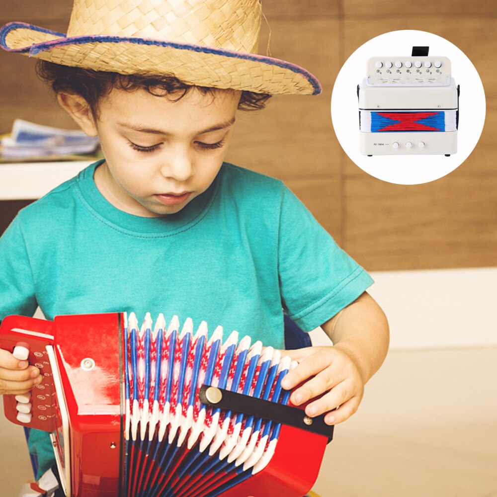 1Pc Mini Accordeon Educatief Kinderen Muziek Instrument Speelgoed Beginner Muziek Speelgoed