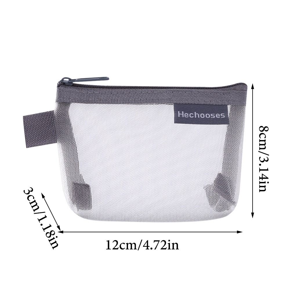 Portamonete in rete portachiavi rossetto Nylon borsa portamonete tridimensionale piccolo articolo Mini borsa cosmetica ufficio