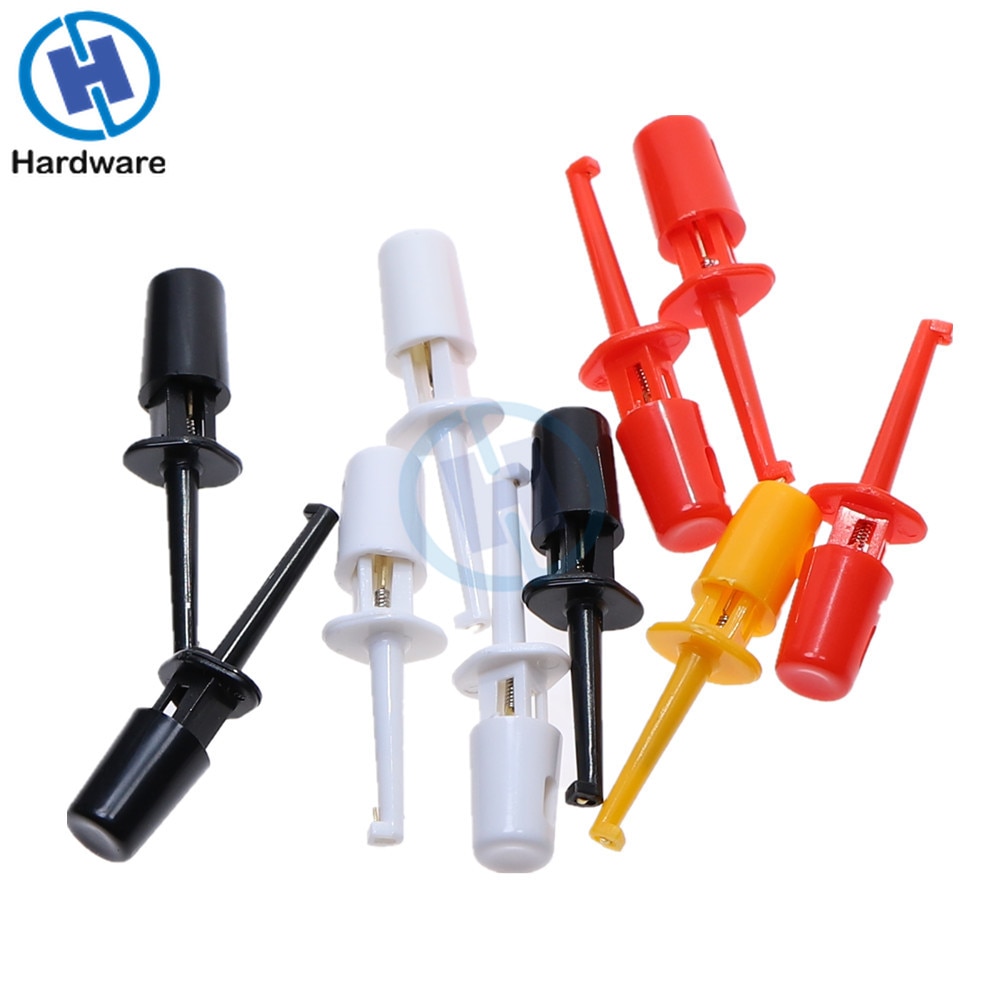 10 x clamp multimeter probes probe tips gauge test hook clamp probe