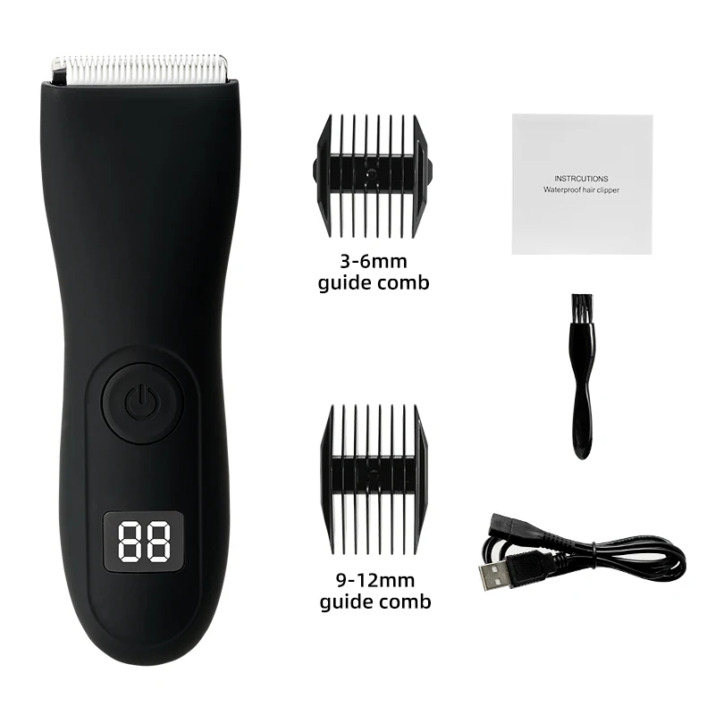 Mens Body Hair Trimmer voor Mannen Ballen Vrouwen Lady Shaver Ontharing Bikini Trimmer Lies & Body Shaver Groomer Arm Baard Scheermes: Rood