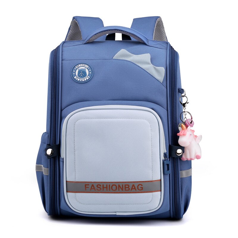 Meisjes School Rugzakken Waterdicht Kinderen Schooltassen Kids Orthopedische Schooltas Basisschool Rugzak Mochila Escolar: deep blue