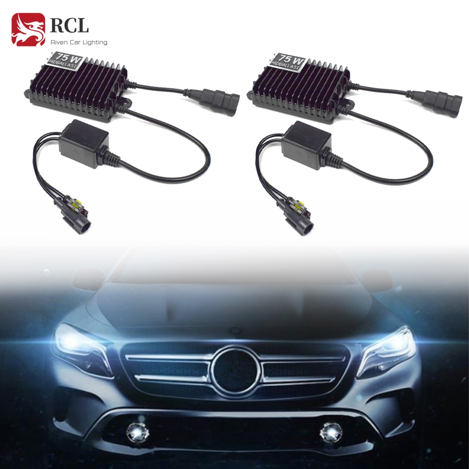 Riven Car Lighting HID Ballast 12V 75W High-power Ballast Lamp Modification Parts for HID Kit