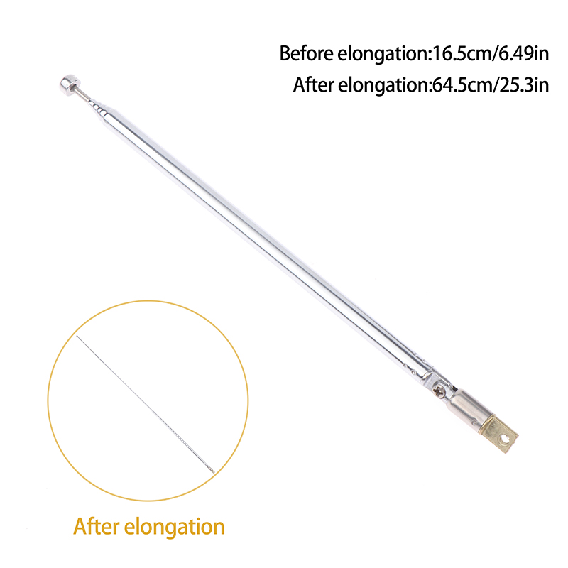 Universal Bilantenn 6 Sektioner 48/64cm Metall AM/FM - 360° Rotation: Lavendel-