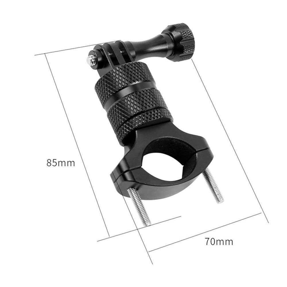 Bicycle Mount Aluminum Alloy Rotatable Bike Handlebar Mount Holder Adapter Bracket Bike Action Camera