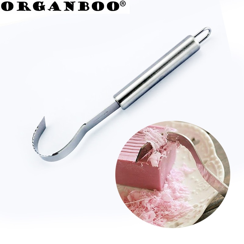 Stainless steel chocolate shaving cutter cheese grater knife manual chocolate shredder blades kitchen gadgets curving tools