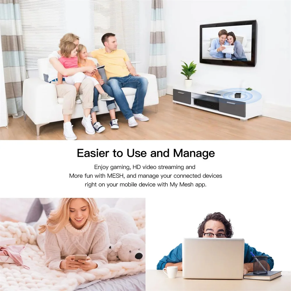 WIFI 6 AX3000 Dual-band Mesh Router Whole-Home Gigabit RJ45 LAN 2.4G 5G 3000Mbps Wireless Router for home villa Business Office