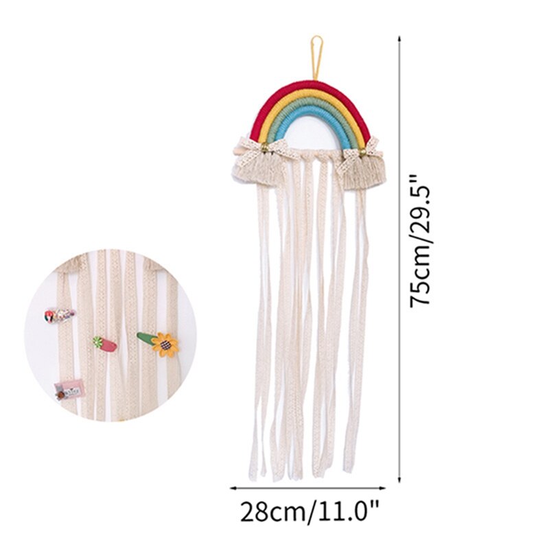 Ins Handgemaakte Decoratie Diy Macrame Opknoping Wandtapijten Regenboog Photo Props Home Decor Nursery Decor Nordic Kinderkamer