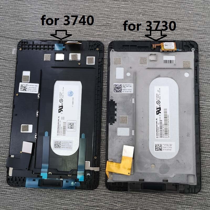 7" LCD display screen with Touch screen Digitizer Assembly with frame For Dell Venue 7 T01C 3740 3730