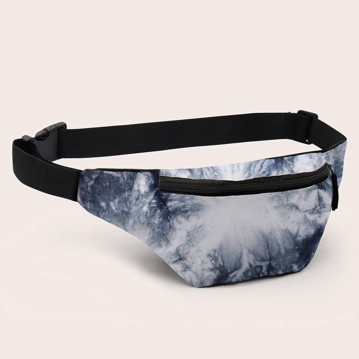 Deanfun 3d trykte midje vesker marmor korn mønstret fanny pakke med glidelås til kvinner boms bag til reiser  d18016