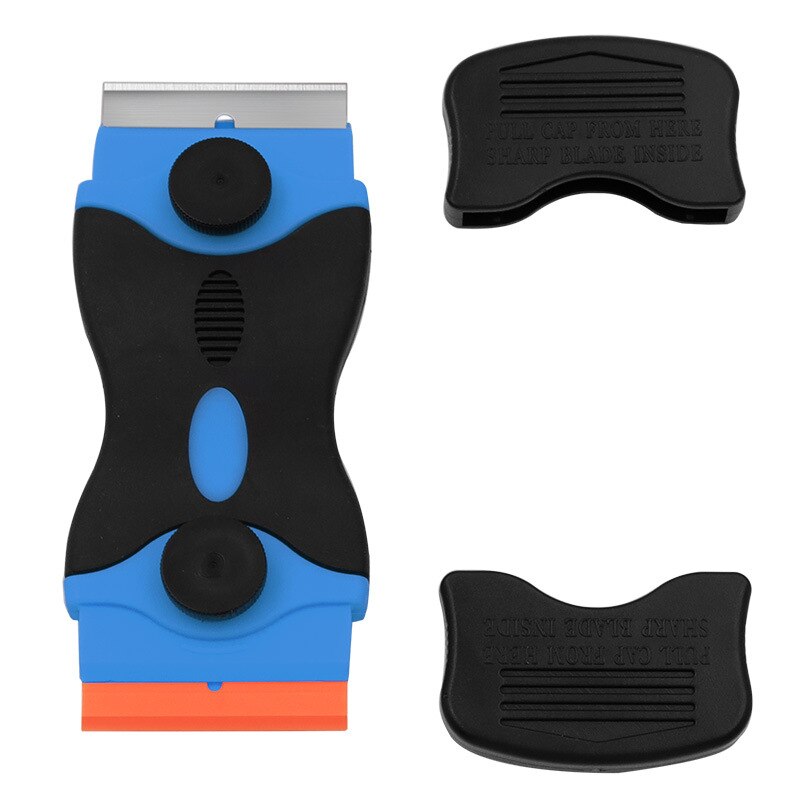 Multifunction Window Glass Oven Scraper Silicone Handle Scraper Ceramic Glass Oven Window Tool Blade: item 1