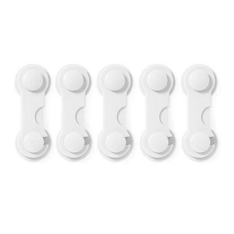 5 Pcs Child Safety Locks Baby Drawer Security Lock Protection Cabinet Refrigerator Anti-pinch Lock Buckle: D