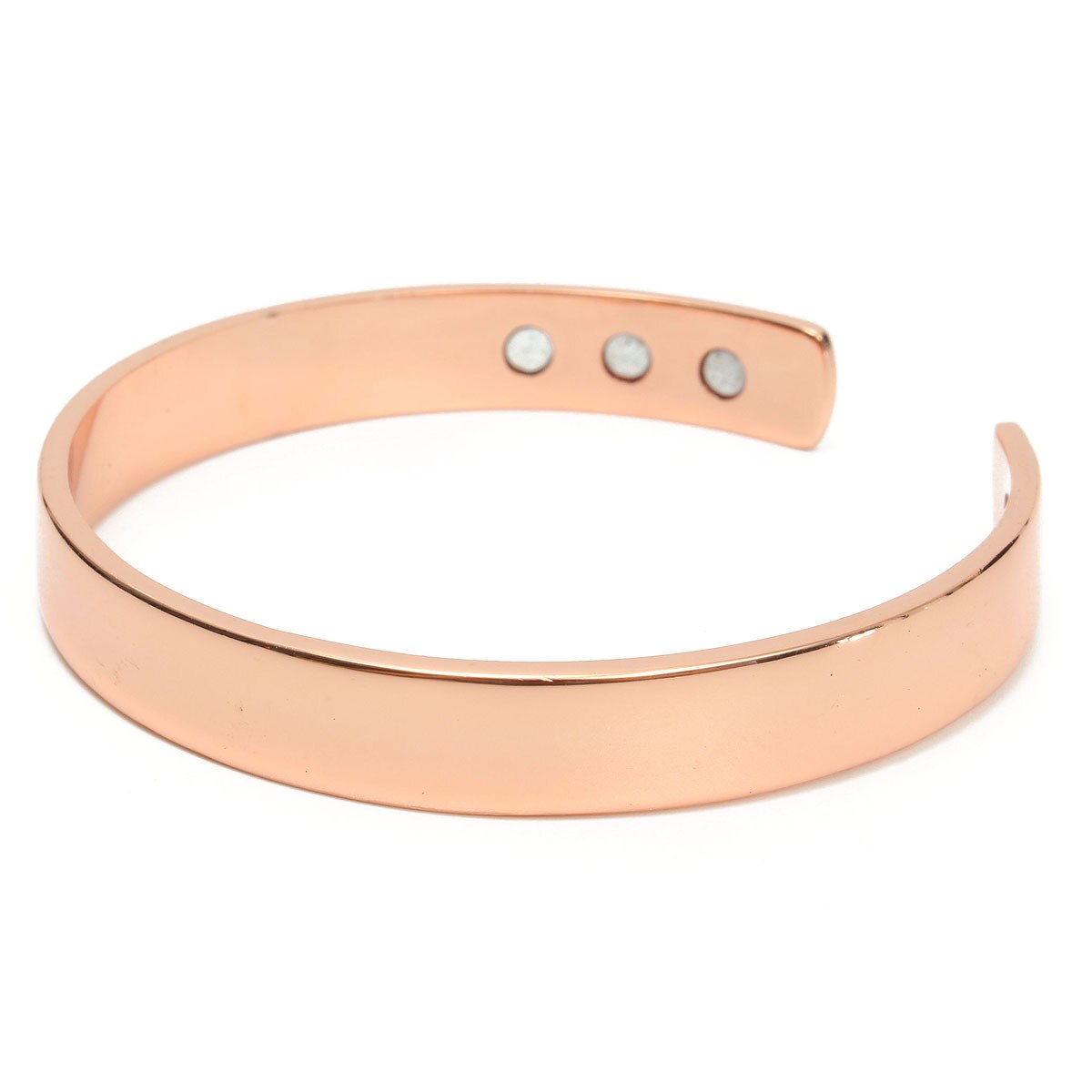 Pulsera que aprieta de cobre magnético para aliviar el dolor artritis reumática brazalete de hombres y mujeres con 6 agujeros imanes equilibrio de salud