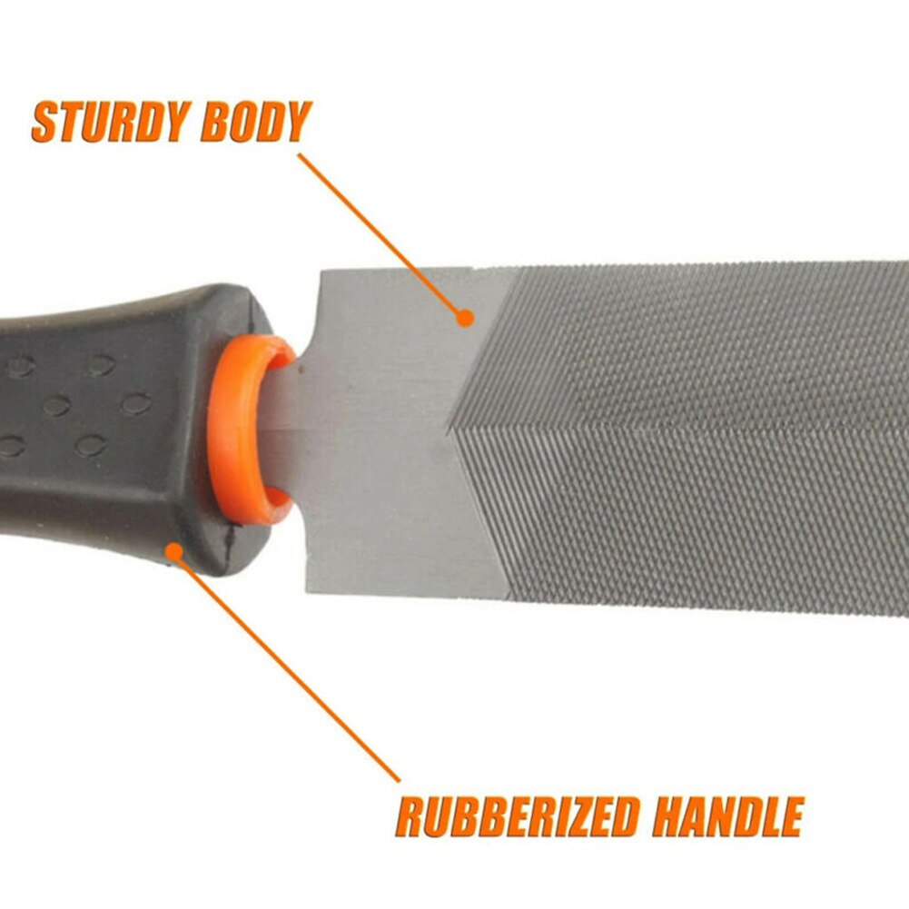 Pruning Saw File T12 Bearing Steel Rasp File 260mm Carpentry Woodworking Hand Tool For Deburring/Shaping/Sharpening Hand Saws