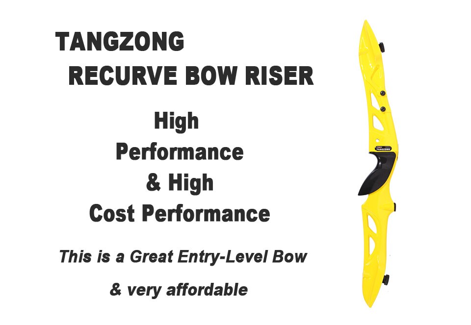23 Inches Sanlida Beginner Recurve Bow Riser Magnesium Left/right Hand for Archery Practice Outdoor Sport