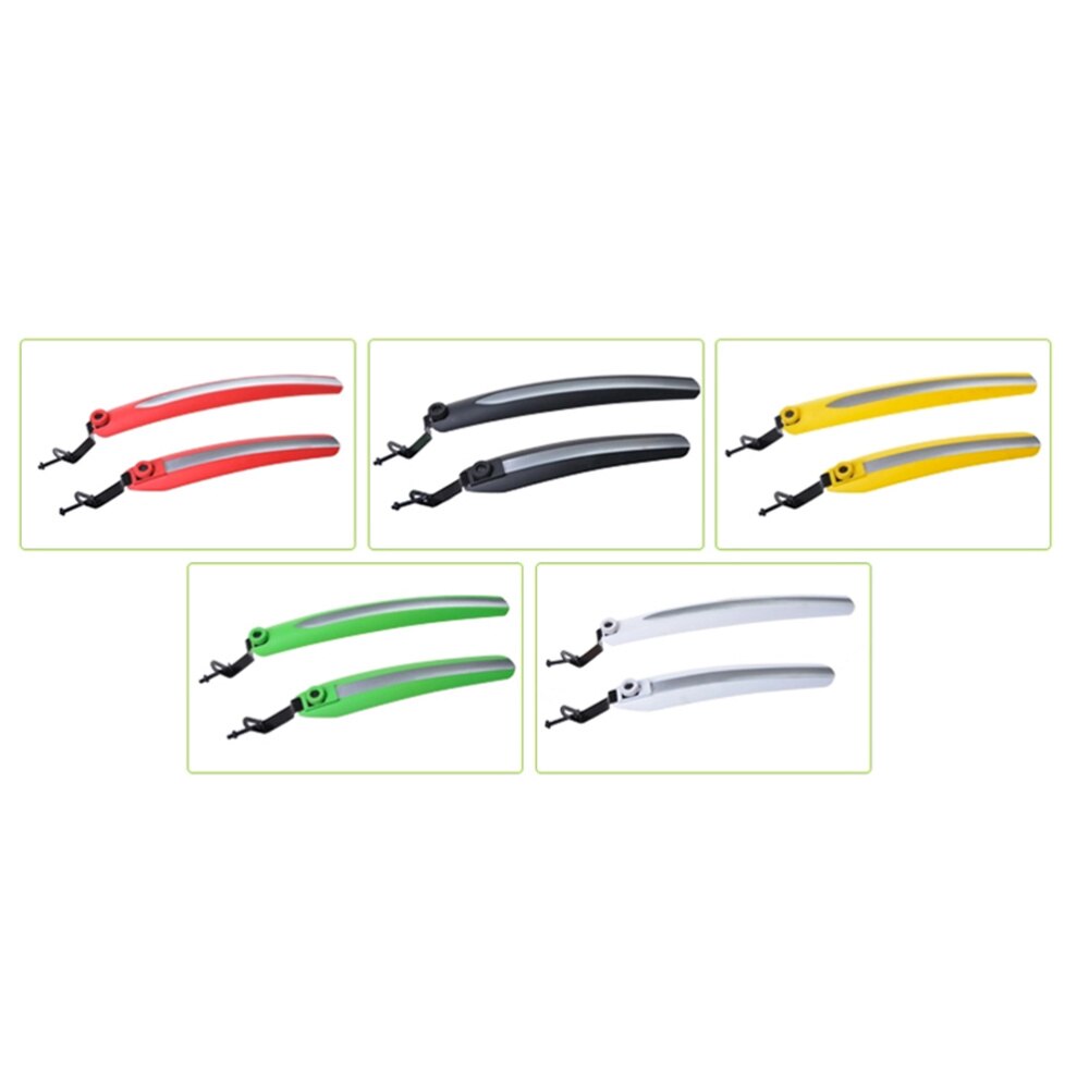 1 Pair Bike Universal Mountain Bicycle Mud Guard Quick Release Cycling Riding Equipment Accessories (Red)
