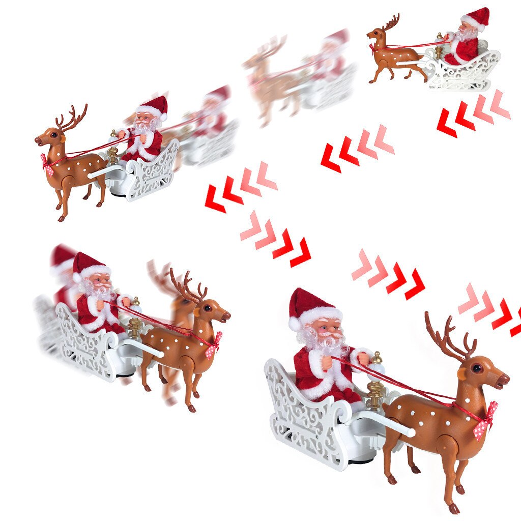 Weihnachten thematisiert dekorationen personalisierte Santa Claus auf sterben schlitten rentier ornamente Weihnachten und Neujahr gruß