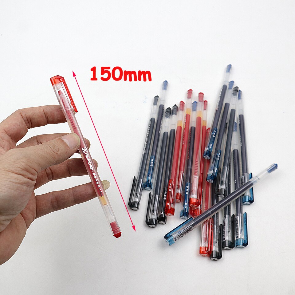 Gel Pen 0.5mm Black/Blue/Red/Navy blue ink Writing Smooth Plastic Neutral Pen For Student School Office Stationery