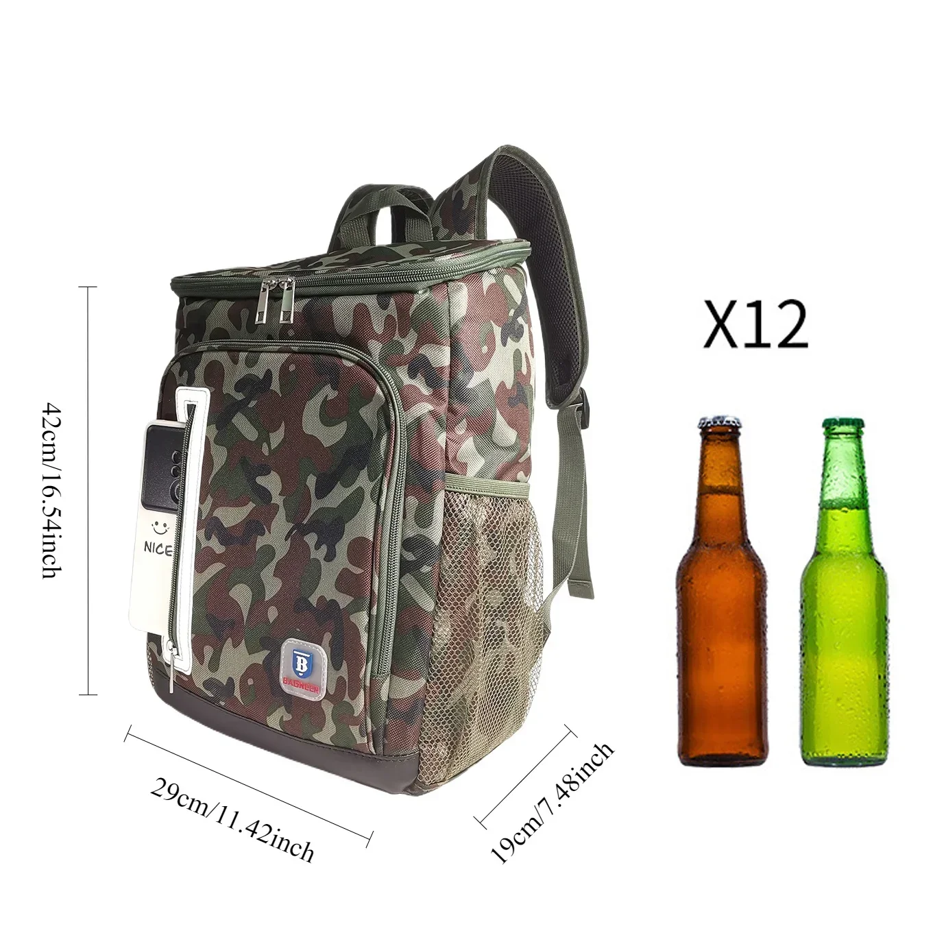 20l Outdoor Thermische Rugzak Koeltas Geïsoleerde Lunchtas Lekvrij Camping Bier Drinken Picknick Rugzak Voedsel Vers Bewaarzak