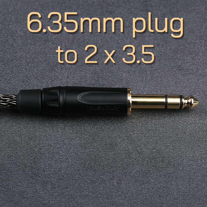 OPENHEART 16 Core Hoofdtelefoonkabel 1 tot 2 jack dual 3.5/2.5/4.4mm/XLR Balans kabel Voor HIFIMAN DENON Vervanging Kabel 2m 3m: XS / CORAL