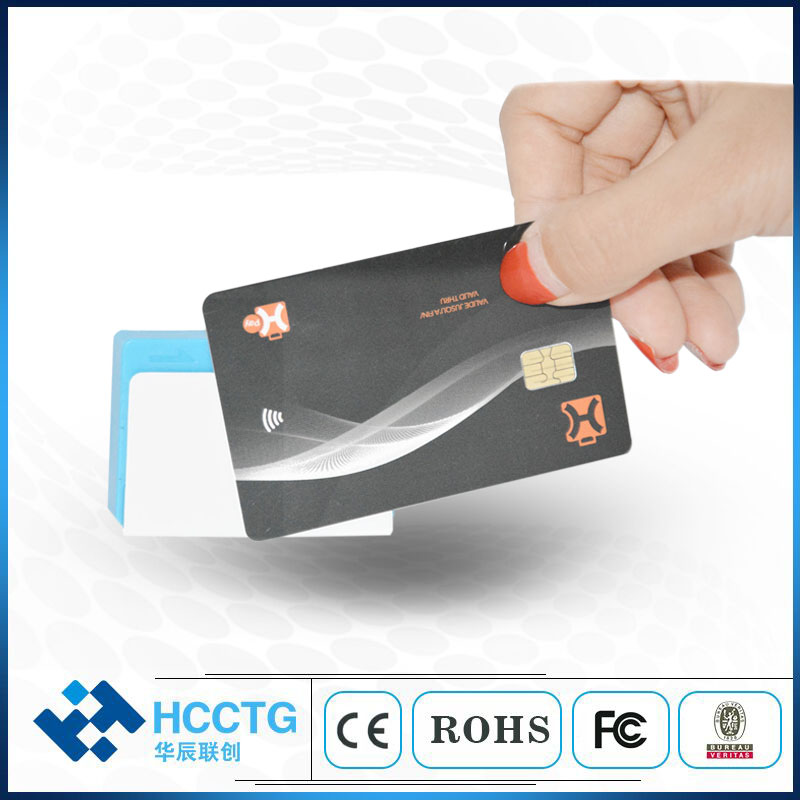 All card in one machine Smart Card Bluetooth EMV Smart Card Reader for ISO 7816 Chip RFID NFC Magnetic Track 12 3 Card Reader