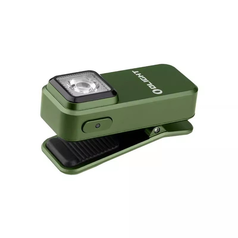 Olight oclip 300 lumen klipslykt med hvitt og rødt lys lommelykt