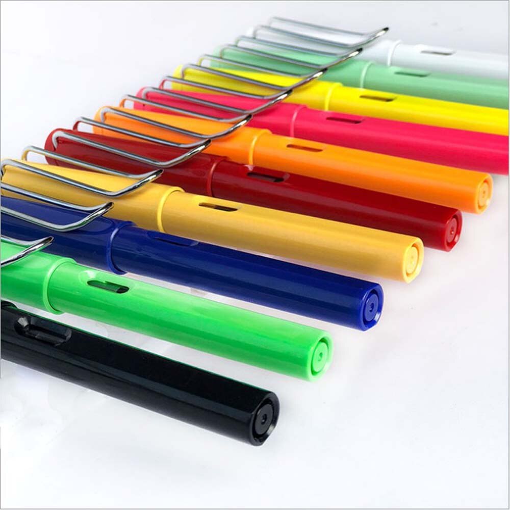 Plastik gennemsigtig farve springvand stil væsel hår kalligrafi lille almindelig script pensel pen