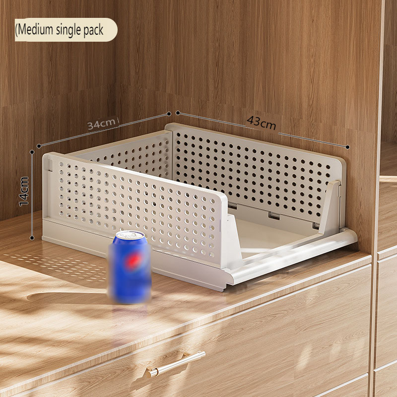 Cajón de almacenamiento de ropa, caja de almacenamiento de plástico plegable de alta capacidad, organización de cajones apilables para el hogar, Accesorios para el hogar: Verde