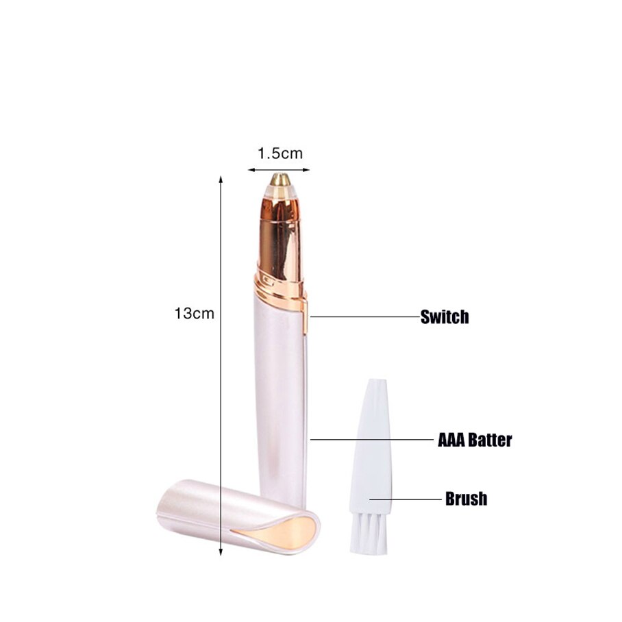 Nuovo Disegno Elettrico Rasoio Sopracciglia Fare Indolore occhio fronte Epilatore mini Macchina Da Barba Macchine portatile Facciale di Rimozione Dei Capelli