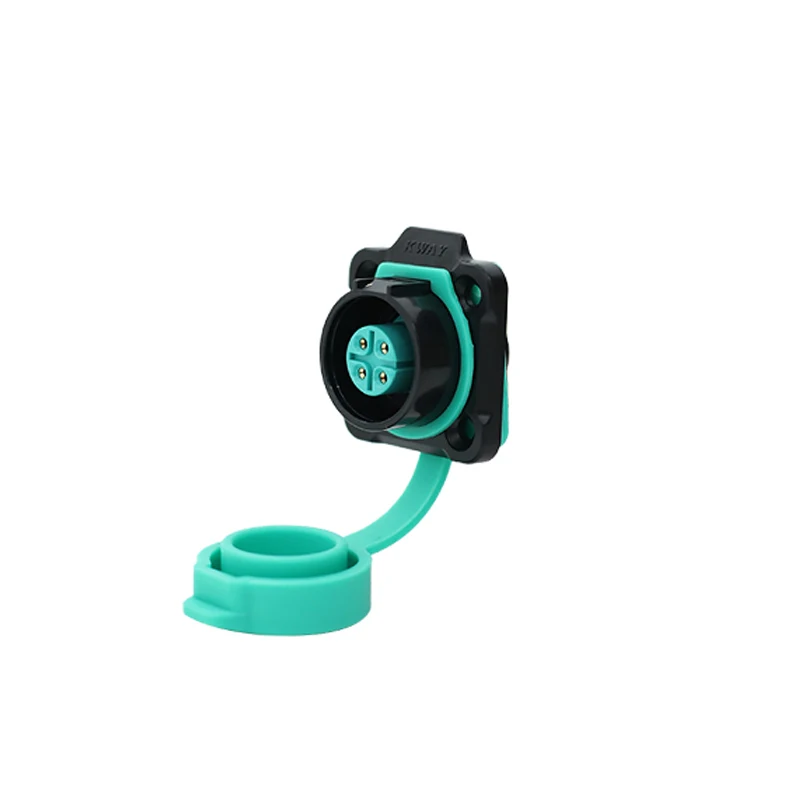 KWAY K16 Waterproof Bulkhead Electrical Connector Adapter IP68 Male Plug Female Socket Industrial AC DC Power 2 3 4 5 7 8 9 Pin: PURPLE