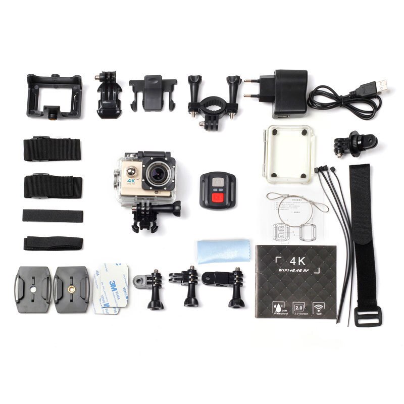 4K Wifi Action Sport Camera Go Waterdicht Pro DVR DV Video Recorder met Afstandsbediening H16R 2 inch Touch screen Helm Camera