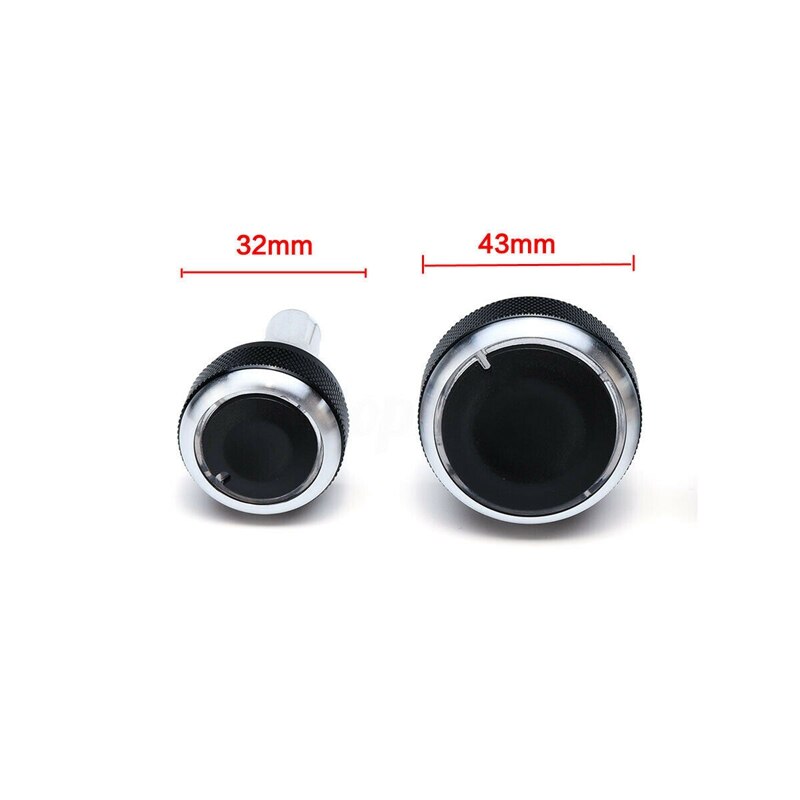 Heater Dash A/C Switch Knobs Black Control Buttons for Golf MK4 Passat B5 Bora 3Pc/Set