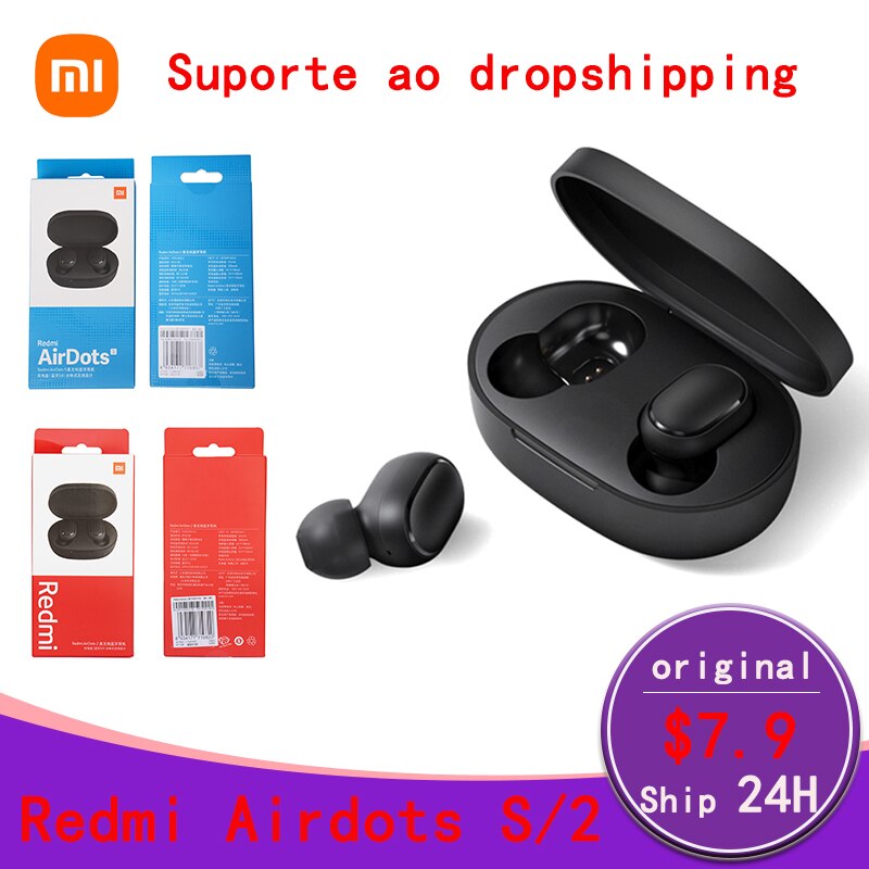 Originele Xiaomi Redmi Airdots S Gratis Draadloze Oordopjes Xiaomi Redmi Airdots S Oortelefoon Airdots Voor