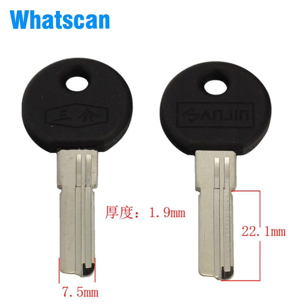 B142 2 wire lock embryo left blank key