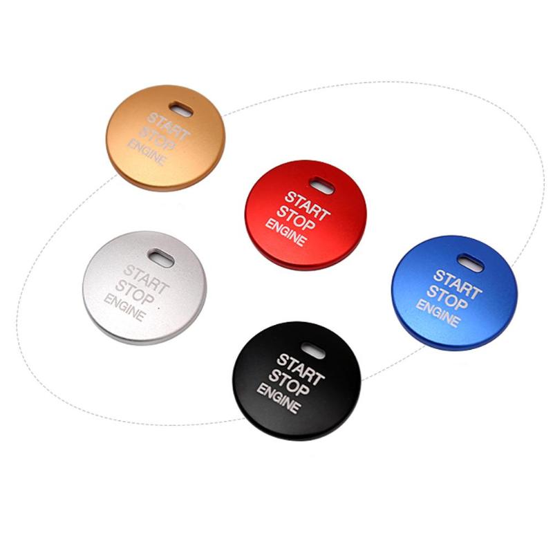 Vijf Kleur Auto Accessorie Aluminium Auto Motor START STOP Knop Schakelaar Vervangen Cover Trim Cap Sticker voor Mazda3 Axela CX-3 /4/5