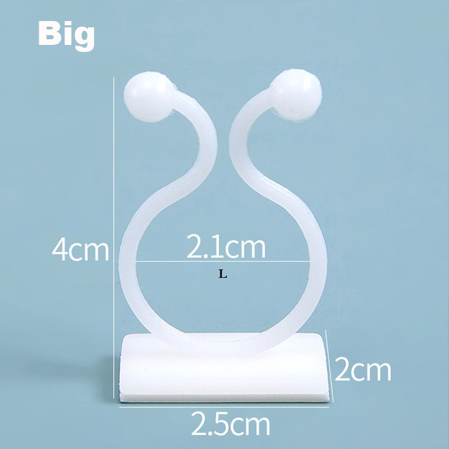 Clips muraux pour plantes grimpantes, crochet à boucle fixe auto-adhésif, pince en rotin, Stent pour plantes, Clips pour vigne grimpante murale pour plantes de jardin: S / Or