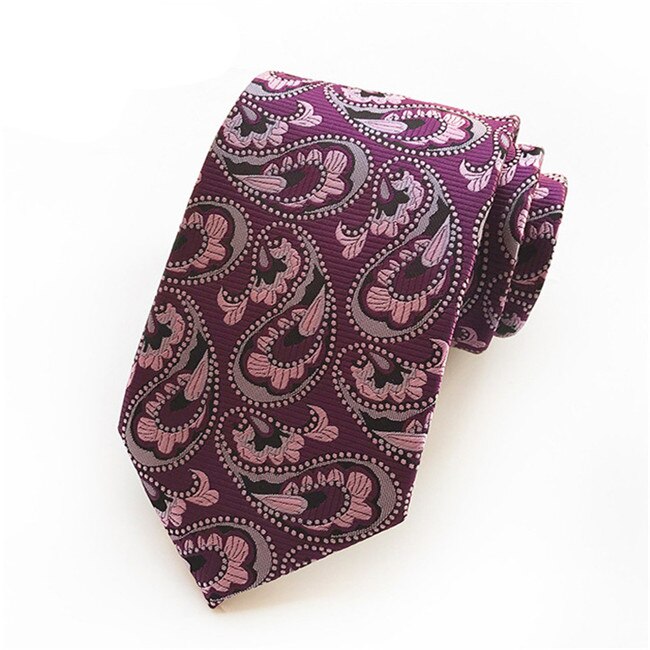 Ties for Men Wedding Business Formal Wear Neckties Polyester Jacquard Ties 8 CM Neckwear Men: 05