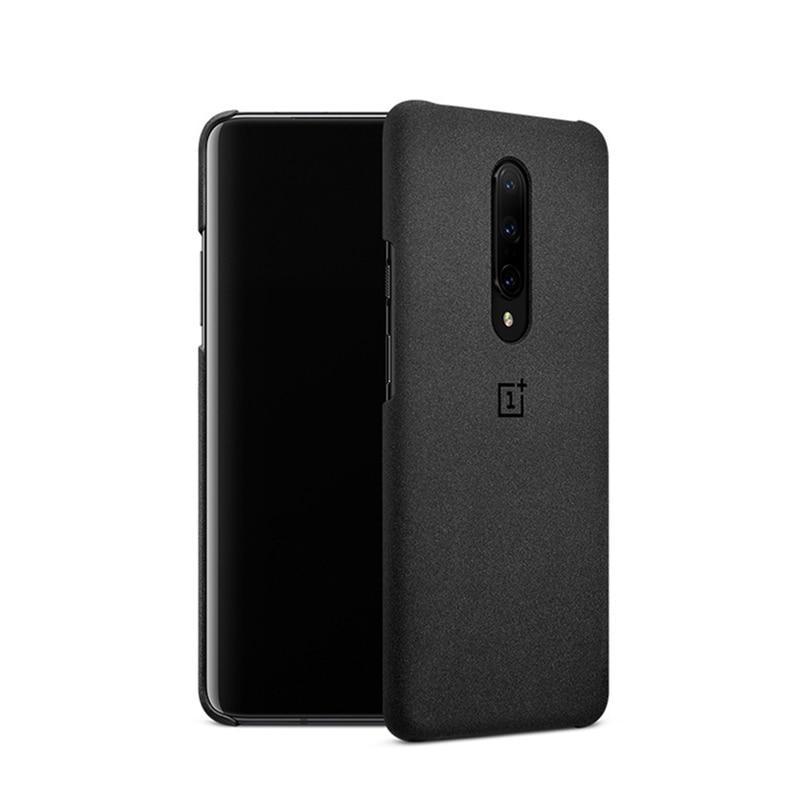 100% original back cover for oneplus 7T 7 pro protective case sandstone silicone nylon carbon fiber bumper