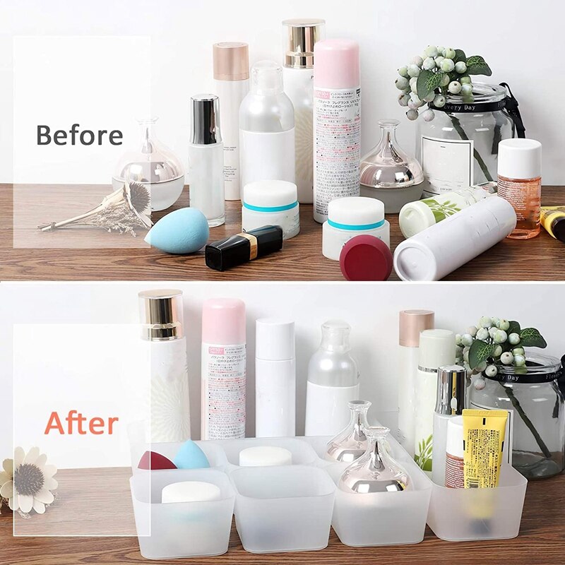 12 Desktop Drawer Storage Box Trays, Multifunctional Storage Rack, for Office Dressing Table, Bathroom, Bedroom Kitchen