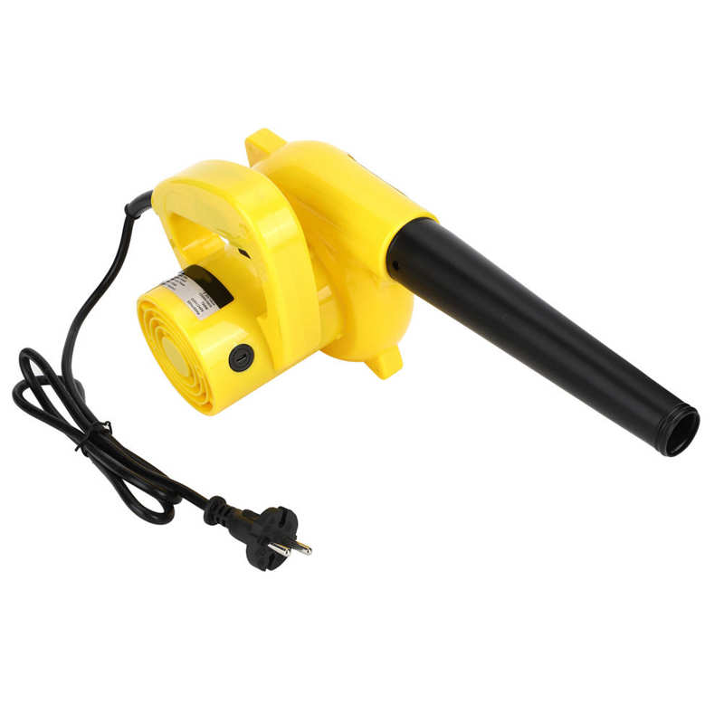 Multifunction Air Blower Hand Held Electric Air Blower Dust Leaf Cleaner for Home Garden Yellow EU 220V-240V Leaf Blower