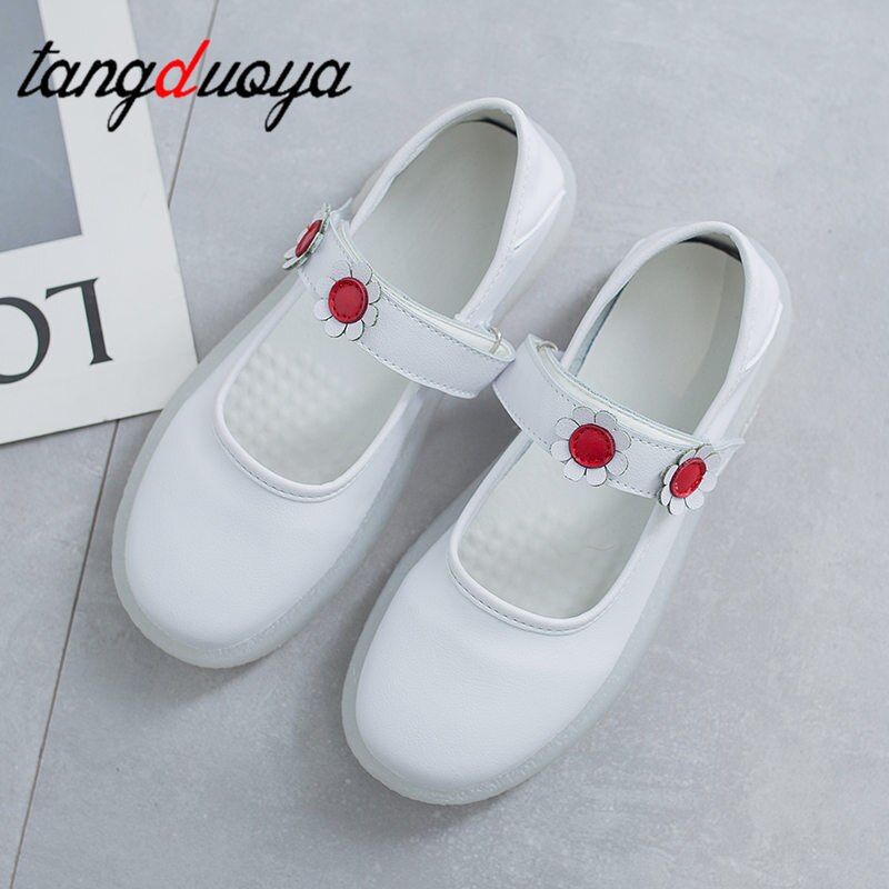 Chaussures mignonnes femmes lolita chaussures chaussures roses pour femmes bout rond chaussures coréennes chaussures plates pour femme blanc printemps décontracté rencontres chaussures pour femmes