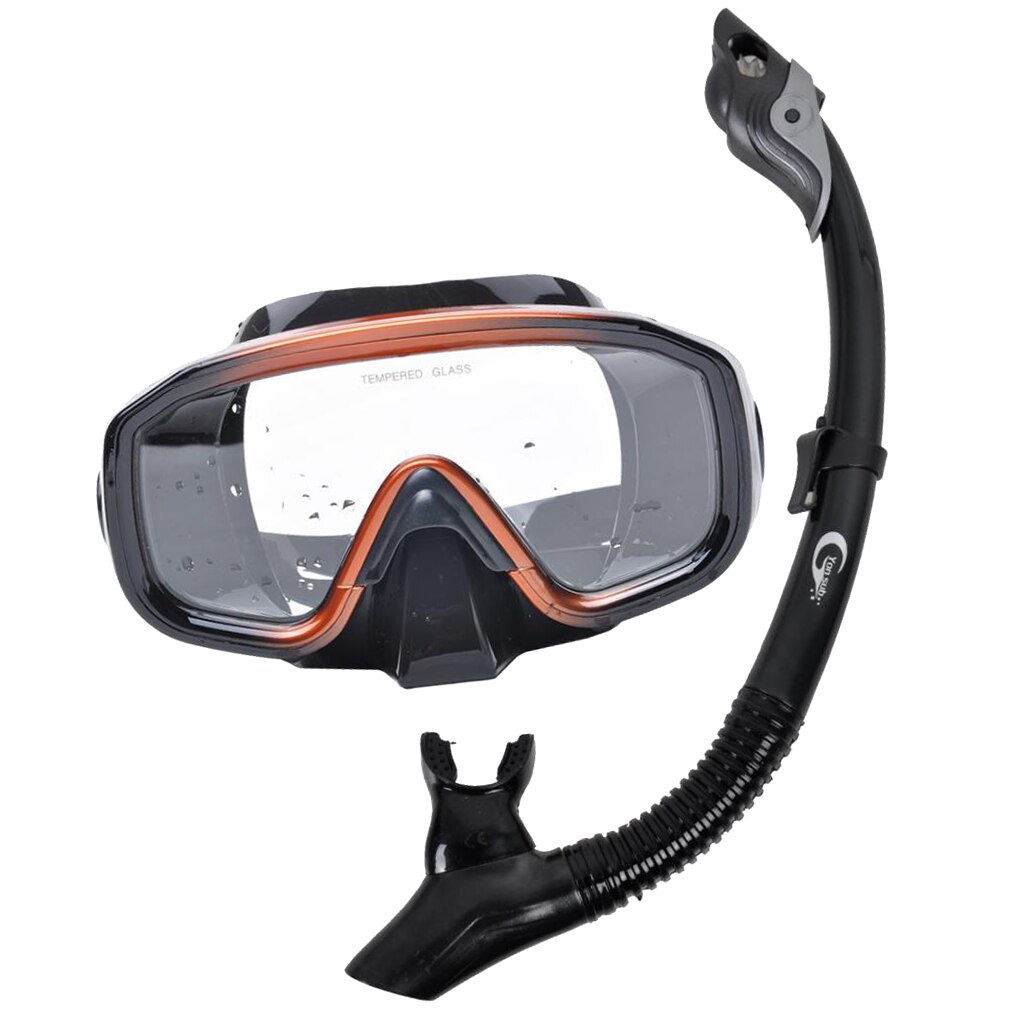 MagiDeal Scuba Dive Snorkeling Mask Goggles Snorkel Breathing Tube Set Mask+Breathing Tube Set Snorkeling Equipment