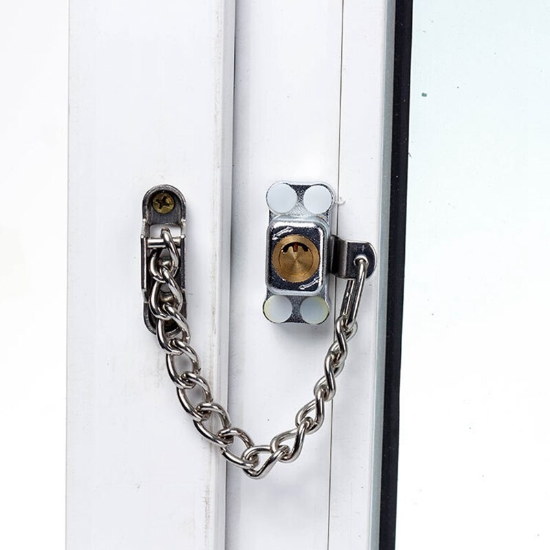 Window Security Chain Lock Door Restrictor Child Safety Stainless Anti-Theft Locks For Home Sliding Door Furniture Hardware