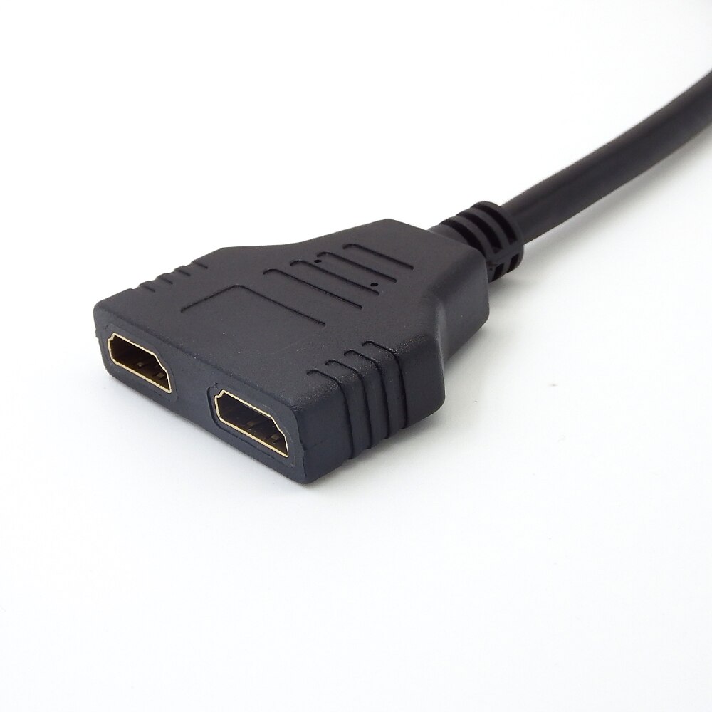 0.3M 1080P 2 Port HDMI Splitter 1 In 2 Out Male To Femal Video Cable Adapter Hdmi Switch Converter For Multi-media Equipment