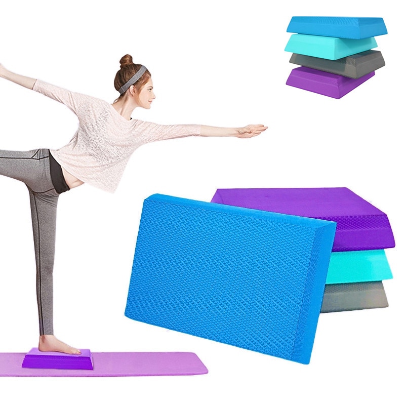Vandtæt blød balance pad tpe yoga mat blok pad tyk balance pude balancer fitness træning yoga pilates balance bord